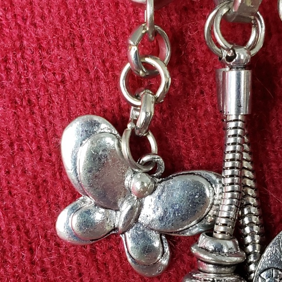 Silver plated charm necklace - Picture 3 of 8